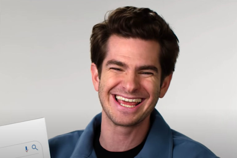 Andrew Garfield Laughing