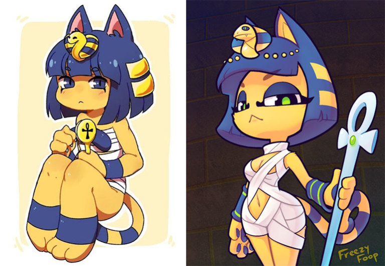 Ankha (the Yellow Egyptian Cat from Animal Crossing)
