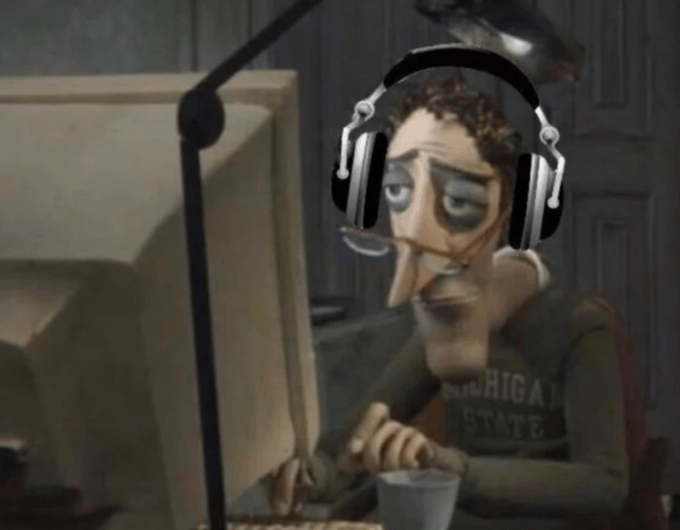Charlie Jones at the Computer