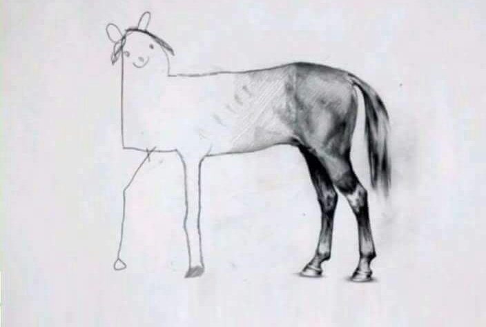 Unfinished Horse Drawing