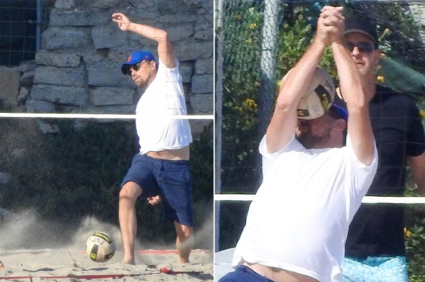 DiCaprio Plays Volleyball