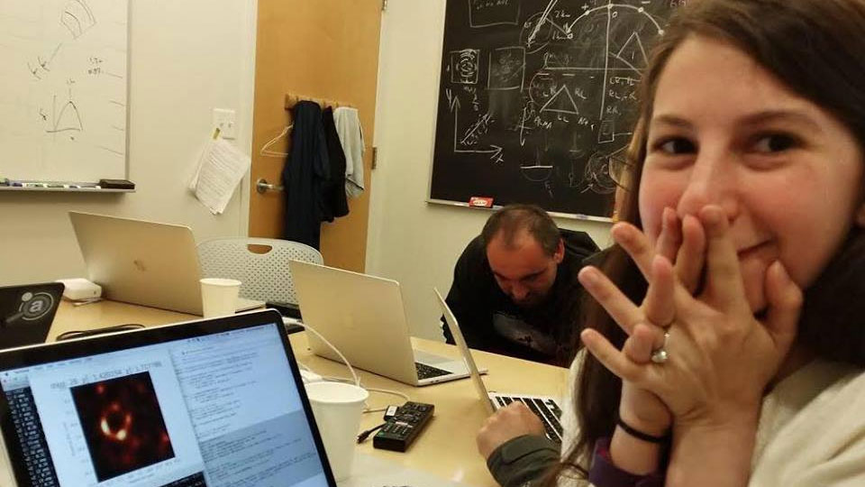 Enthusiastic Katie Bouman
