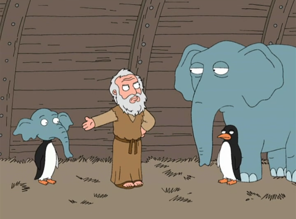 The Elephant and Penguin from Family Guy