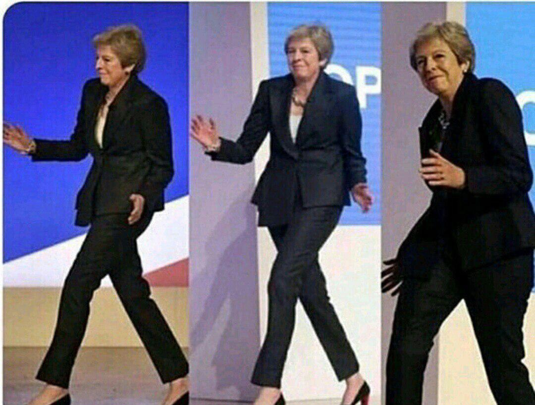 Theresa May Dances