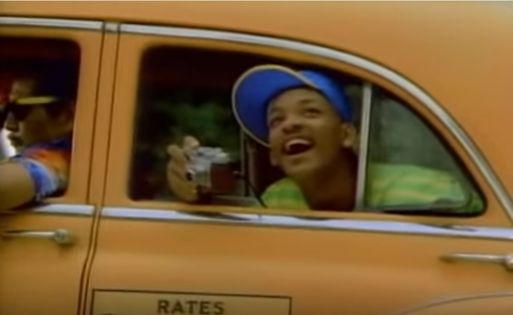 Will Smith in a Taxi