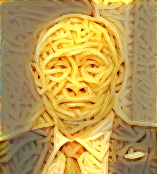 Лицо из спагетти