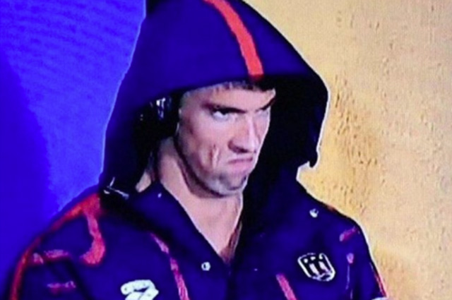 Angry Michael Phelps (Phelps Face)