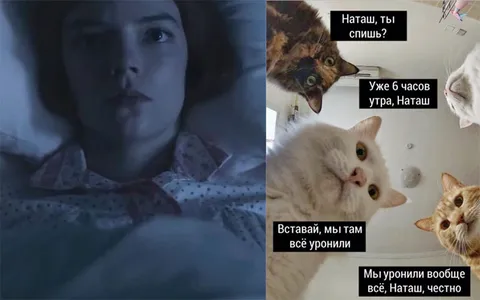 Бет Хармон смотрит в потолок