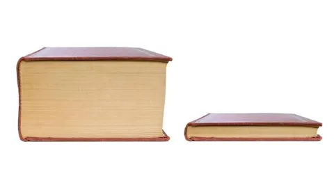 Толстая книга и тонкая книга