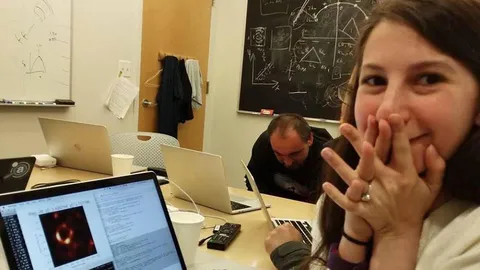 Enthusiastic Katie Bouman