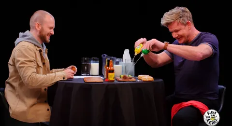 Gordon Ramsay Pours Juice