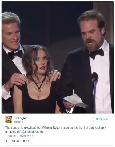 Winona Ryder's Expressions