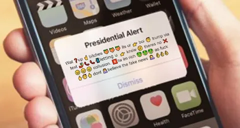 Президентское оповещение Дональда Трампа
