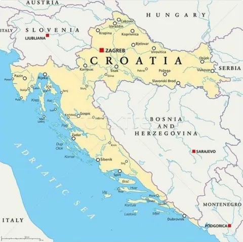 Хорватско-Боснийская карта границ