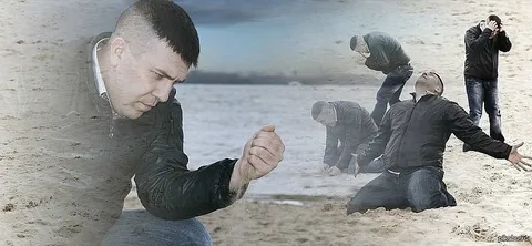 Мужик с песком